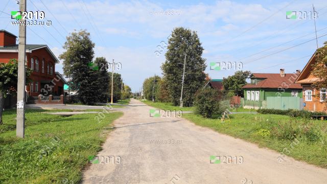 Улица 3-я Пятилетка в городе Гороховце Владимирской области в районе дома 20