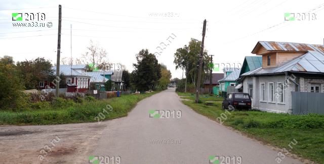 Улица Фрунзе в Гороховце в районе дома 38