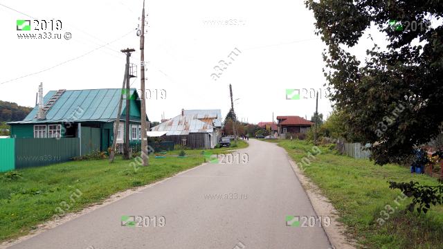 Улица Фрунзе в Гороховце в районе дома 40