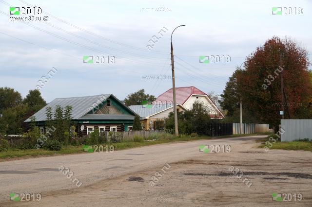 Улица Гоголя в городе Гороховце Владимирской области в районе дома 2