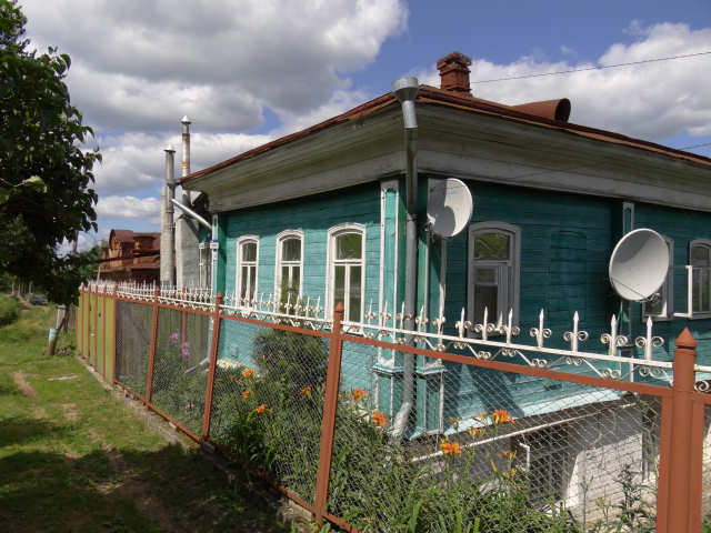 Улица Киселёва в городе Гороховце Владимирской области в районе дома 4 в 2012 году