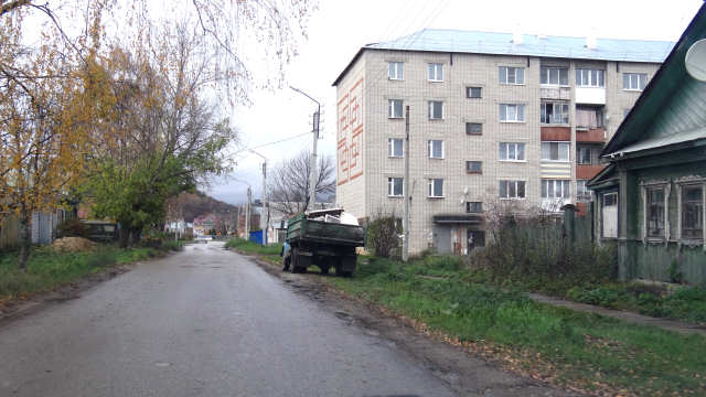 Улица Красноармейская в Гороховце
Владимирской области в районе дома 11