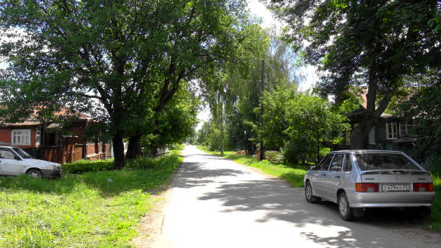 2012 Улица Луначарского в городе Гороховце Владимирской области в районе дома 11