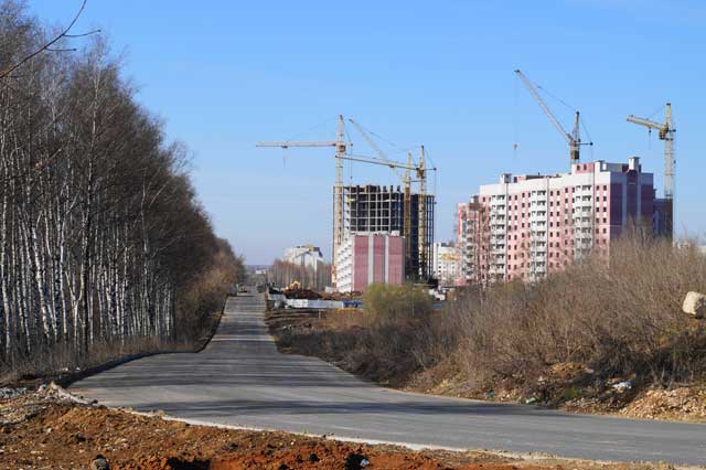 2016 дублёр улицы Куйбышева в микрорайоне Веризино, город Владимир