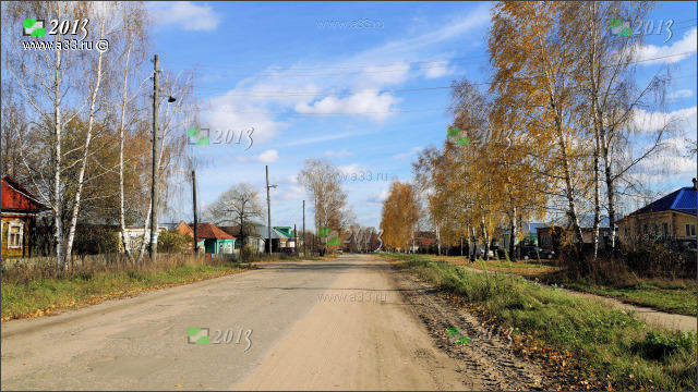Главная улица 2013 село Давыдово Камешковского района Владимирской области