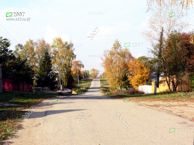 2007 Одна из главных улиц деревни Фёдоровское Киржачского района Владимирской области
