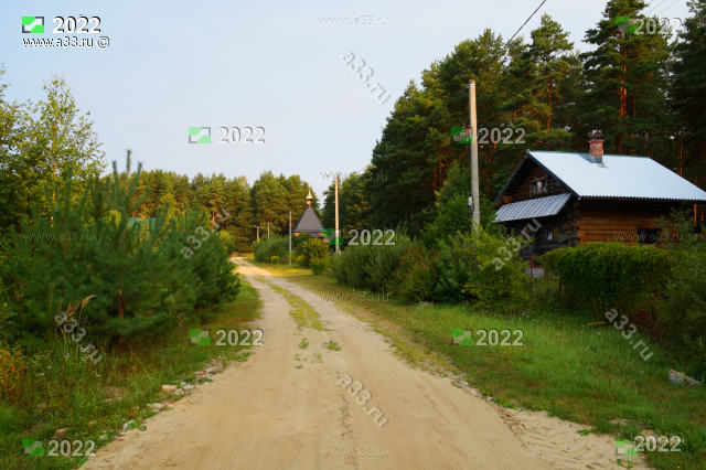2022 Улица Лесная в деревне Головино Киржачского района Владимирской области в районе дома 5