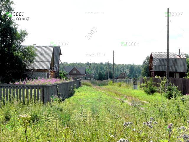 2007 Главная улица деревни Недюрево Киржачского района Владимирской области
