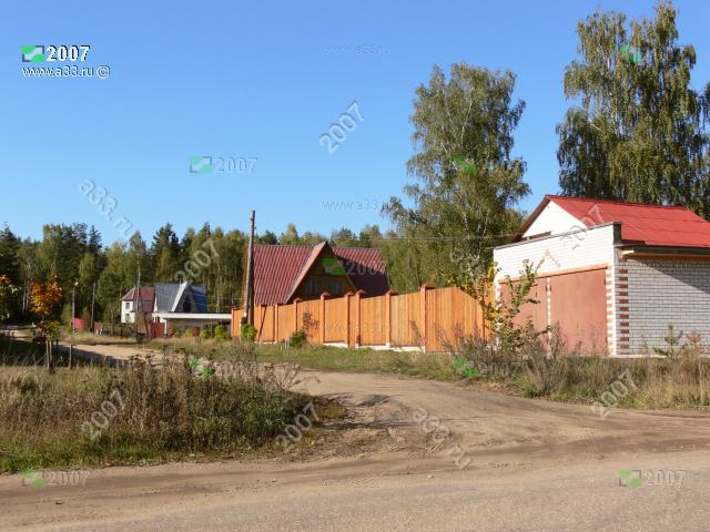 2007 Улица Полевая в селе Семёновское Киржачского района Владимирской области в районе дома 9