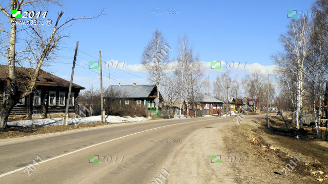 Село Приклон Меленковского района Владимирской области вытянуто вдоль основной своей улицы Центральной