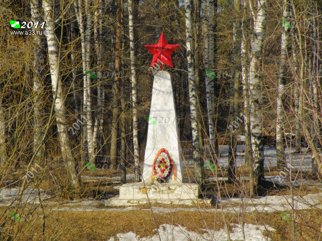 Памятник в деревне Вичкино Меленковского района Владимирской области землякам погибшим в Великой Отечественной войне 1941 - 1945 годов