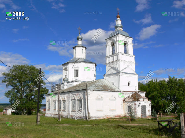 Церковь Успения Пресвятой Богородицы в селе Молотицы Муромского района Владимирской области