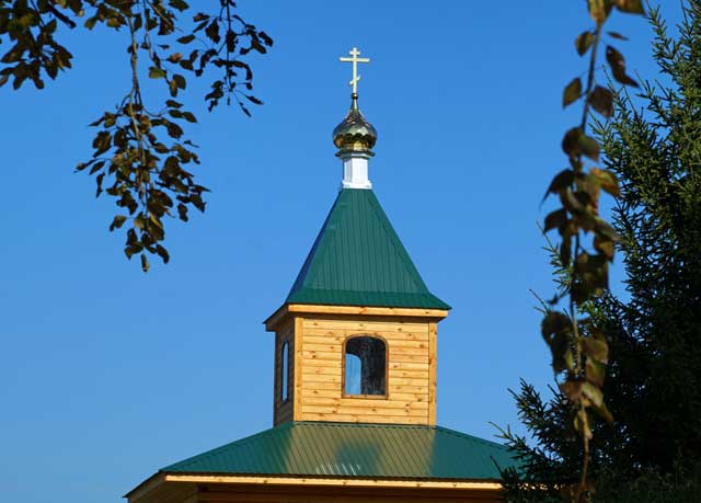2024 Шатровое завершение новой часовни глава и крест посёлок Первомайский Селивановского района Владимирской области