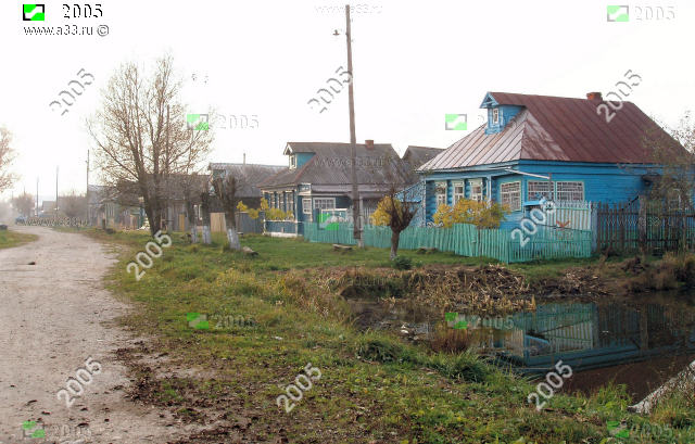 Деревня Гладышево Судогодского района Владимирской области осенью