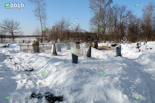 Кладбище деревни Гладышево Судогодского района Владимирской области оно же погост Спас-Сарники