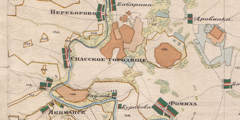 село Спасское-Городище на карте Менде