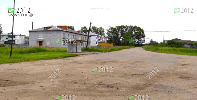 2012 Улица 7-я и автобусная остановка село Чёково Юрьев-Польского района Владимирской области