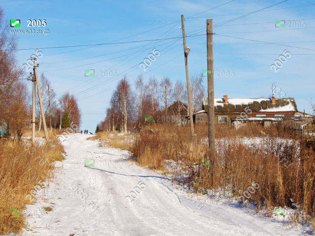2005 Улица Центральная в селе Горки Юрьев-Польского района Владимирской области