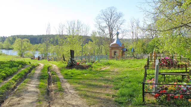 2011 выезд через кладбище к реке Тезе село Ильинское Шуйского района Ивановской области